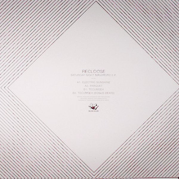 Recloose : Saturday Night Manifesto E.P. (12", EP)