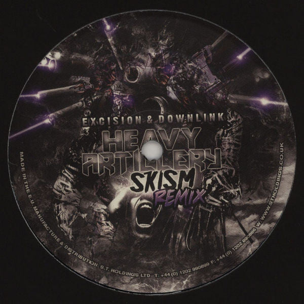 Excision & Downlink (3) : Heavy Artillery (SKisM Remix) / Reploid (Document One Remix) (12")