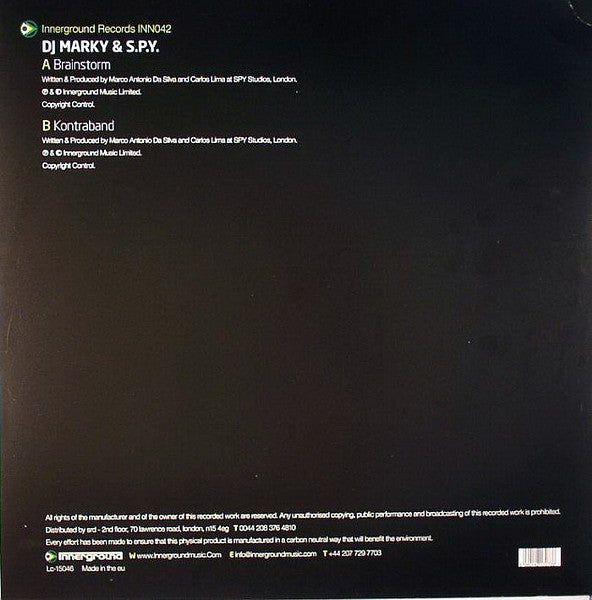 DJ Marky & S.P.Y. : Brainstorm / Kontraband (12")
