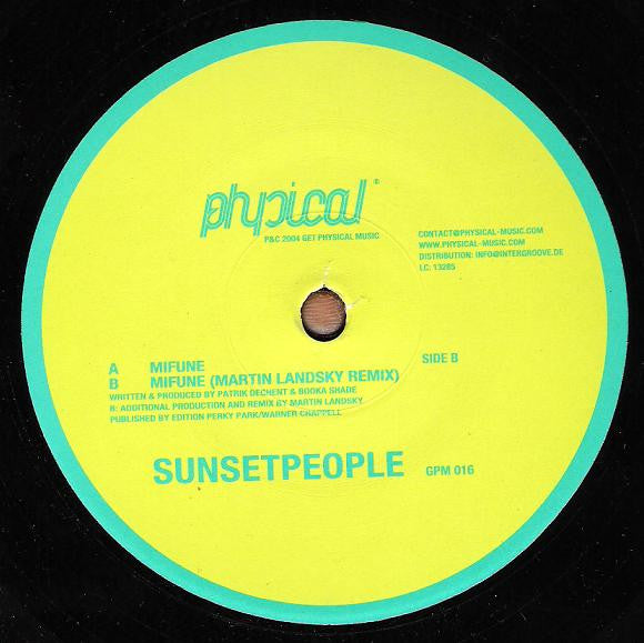 Sunsetpeople : Mifune (12")