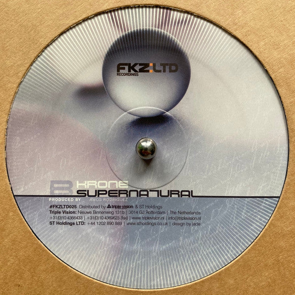 kRoNe : Designed Dreams / Supernatural (12")