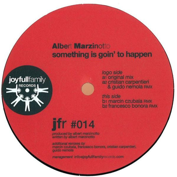 Albert Marzinotto : Something Is Goin' To Happen (12")