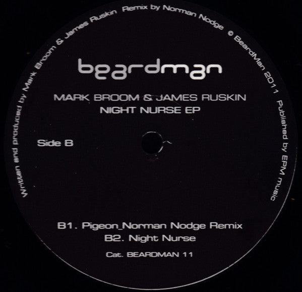 Mark Broom & James Ruskin : Night Nurse EP (12", EP)