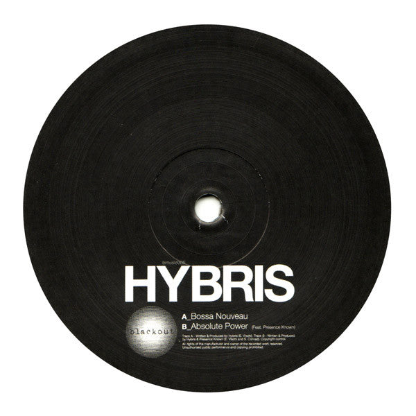 Hybris (5) : Bossa Nouveau / Absolute Power (12")