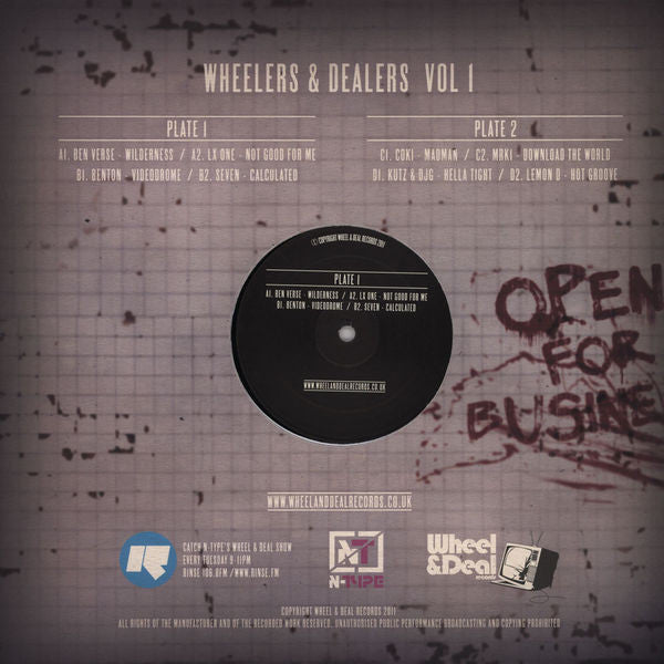 Various : Wheelers & Dealers Vol 1 (12", Comp, Smplr)