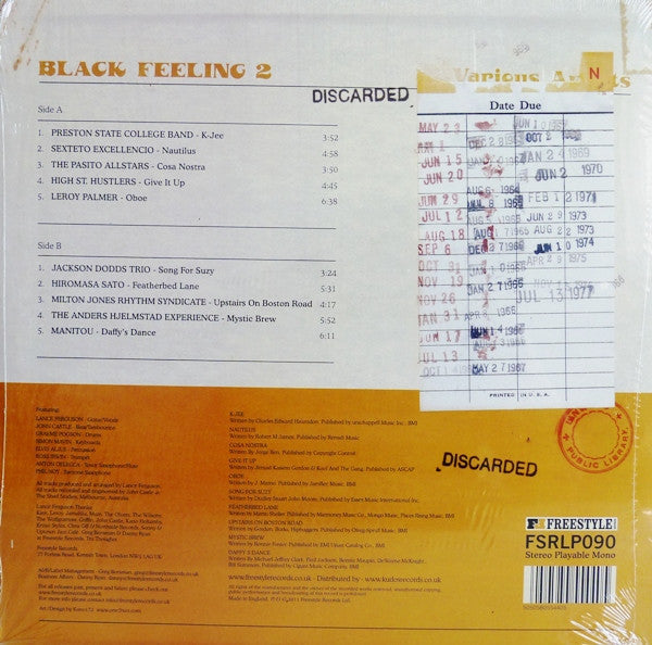Various : Black Feeling 2 (LP, Comp)