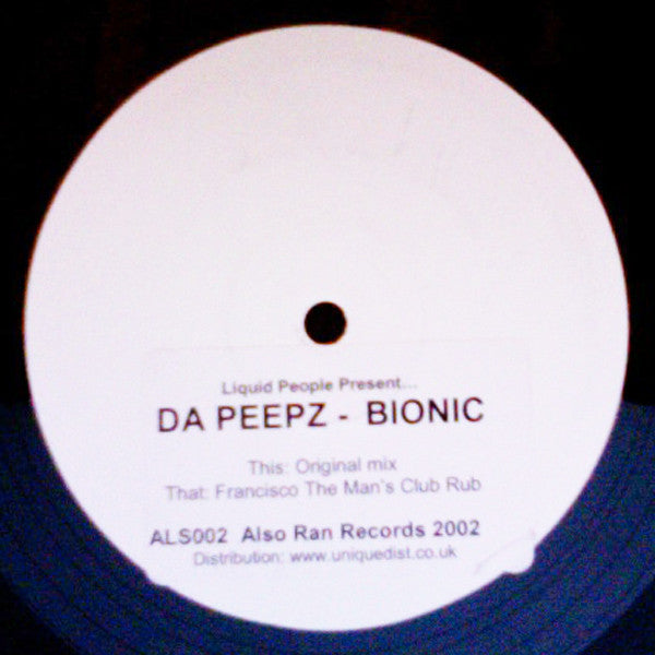 Liquid People Present... Da Peepz : Bionic (12", Promo, W/Lbl)