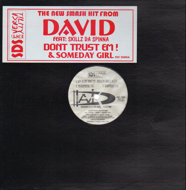 D. C. David Jones : Don't Trust Em (12")