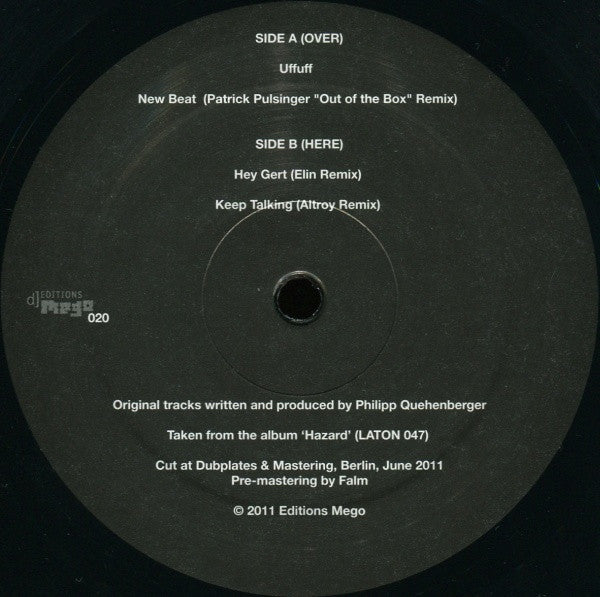 Philipp Quehenberger : Uffuff (12")