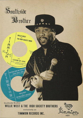 Willie West And The High Society Bros* : Lesson Of Love (7")