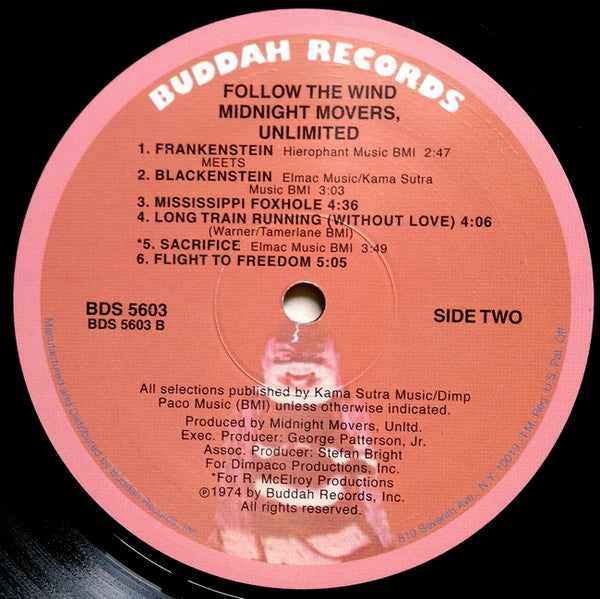 Midnight Movers Unlimited : Follow The Wind (LP, Album, RE)