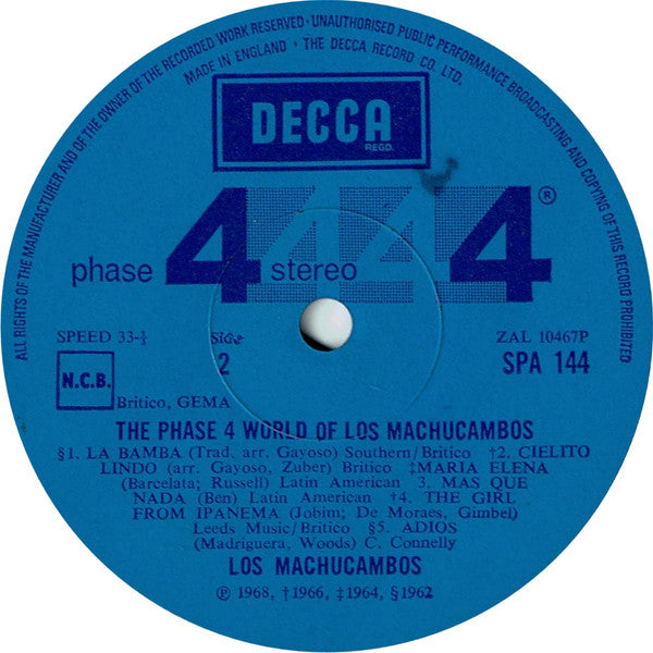 Los Machucambos : The Phase4 World Of Los Machucambos (LP, Comp)