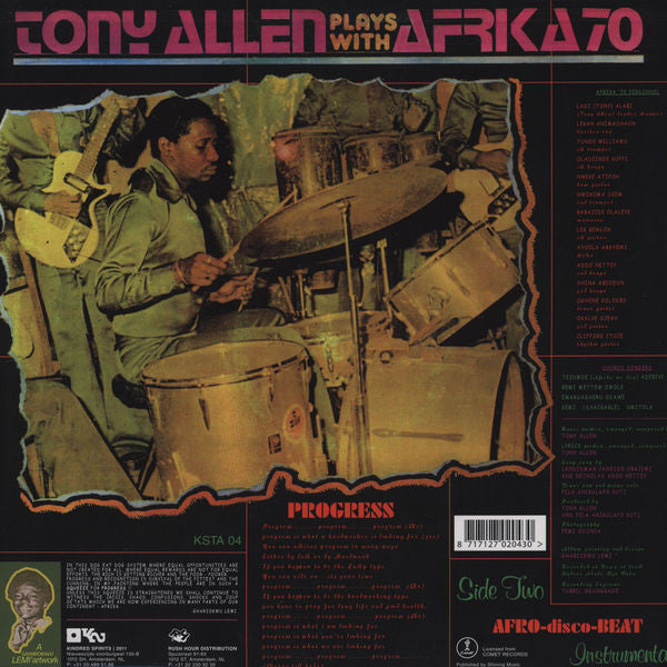 Tony Allen Plays With Africa 70 : Progress (LP, Album, RE)