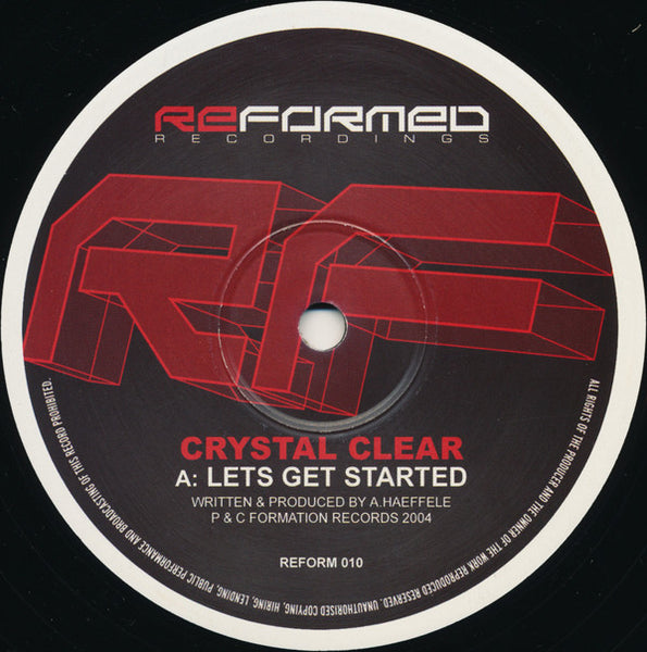 Crystal Clear (2) : Lets Get Started / Original Riddim (12")