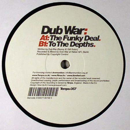 Dub War (2) : The Funky Deal / To The Depths (12")