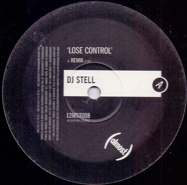 DJ Stell : Lose Control (12")