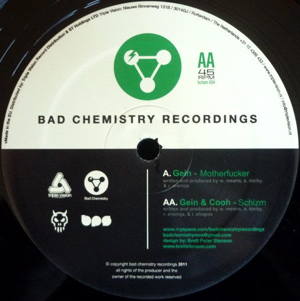 Gein & Cooh : Motherfucker / Schizm (12")