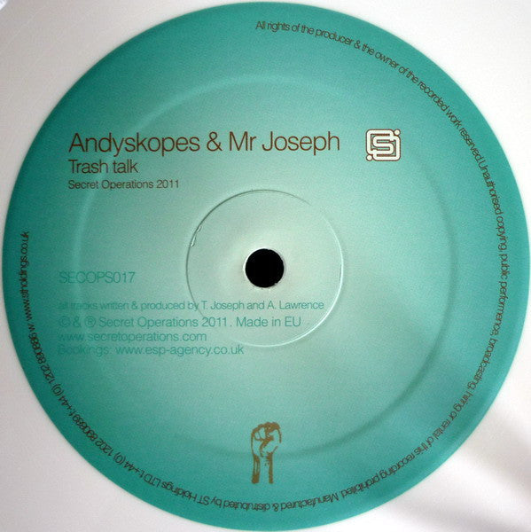 Andy Skopes & Mr Joseph : Call To Arms / Trash Talk (12", Whi)