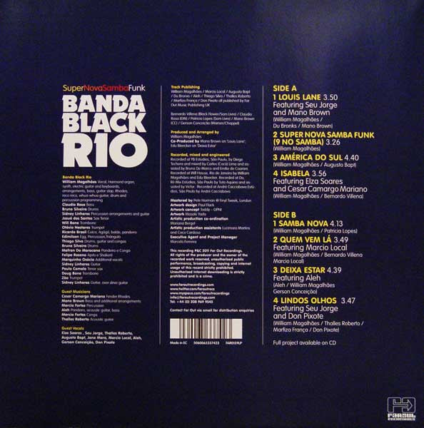 Banda Black Rio : Super Nova Samba Funk (LP, Album)