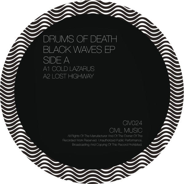Drums Of Death : Black Waves EP (12")
