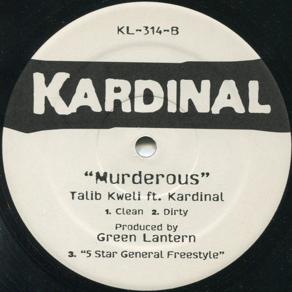 Kardinal Offishall : Number One Spot RMX / Murderous (12")