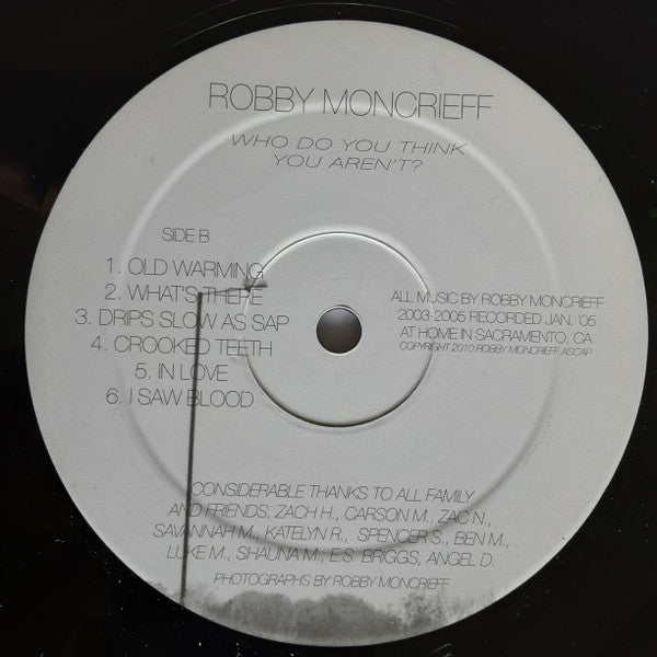 Robby Moncrieff Featuring Zach Hill : Who Do You Think You Aren't? (LP, Album)