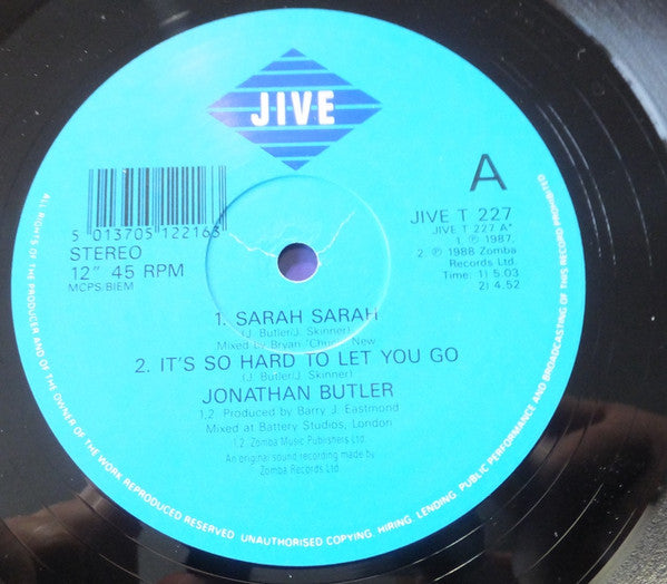Jonathan Butler : Moonlight EP (12", EP)