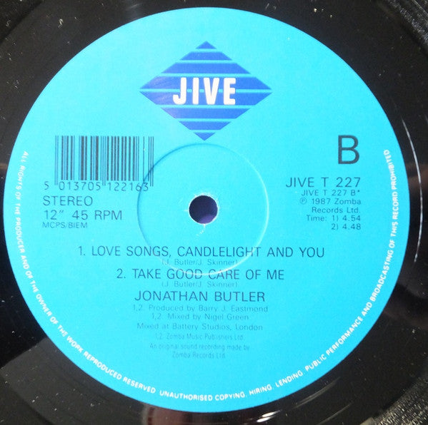 Jonathan Butler : Moonlight EP (12", EP)