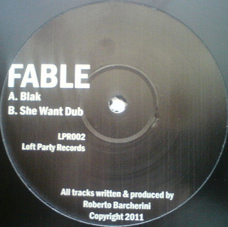 Fable (9) : Blak / She Want Dub (12")
