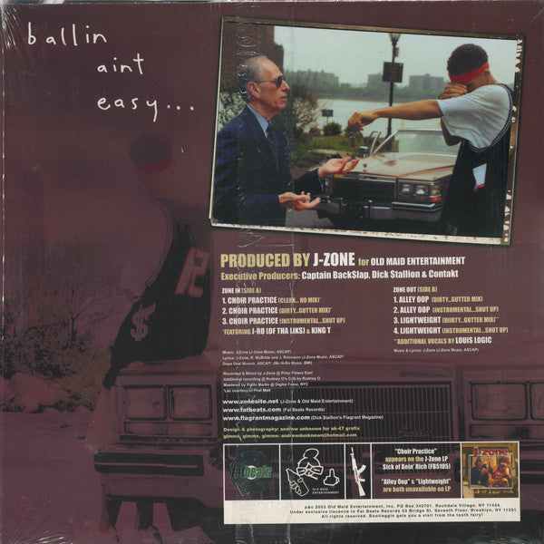 J-Zone : Choir Practice / Alley Oop / Lightweight (12")