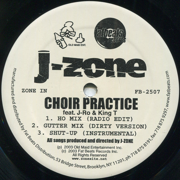 J-Zone : Choir Practice / Alley Oop / Lightweight (12")