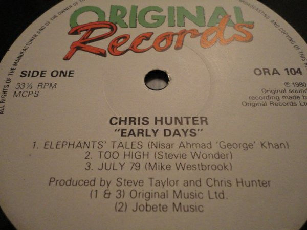 Chris Hunter : Early Days (LP, Album)