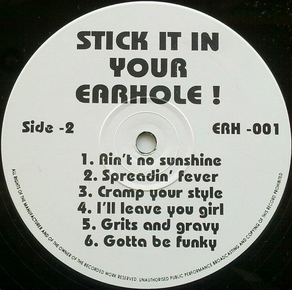 Various : Stick It In Your Earhole! (LP, Comp, Unofficial)