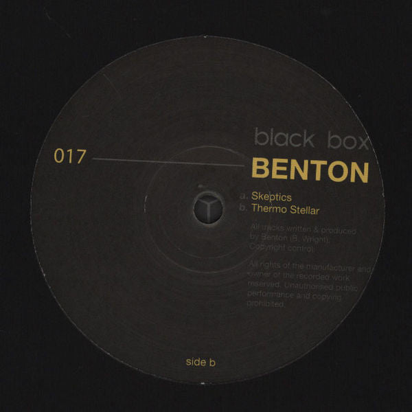 Benton (4) : Skeptics / Thermo Stellar (12")