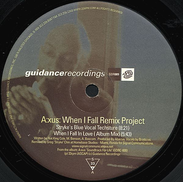 A:xus : When I Fall Remix Project (12")