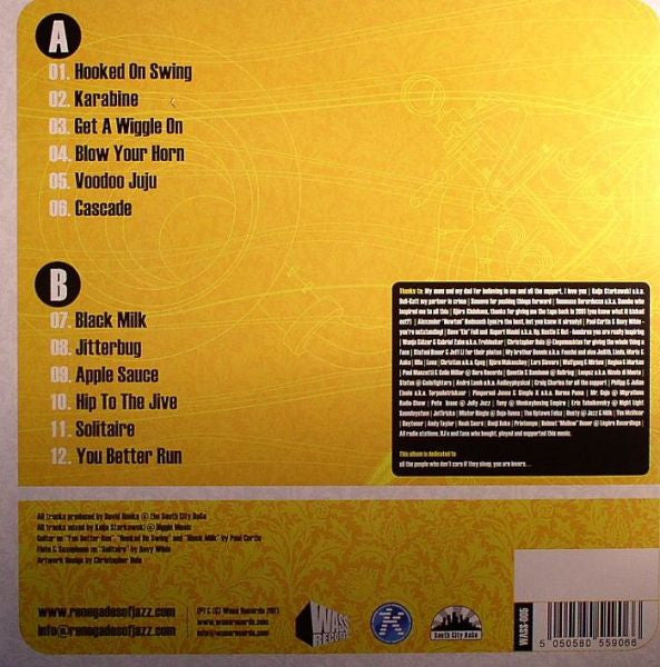 Renegades Of Jazz : Hip To The Jive (LP, Album, Ltd)