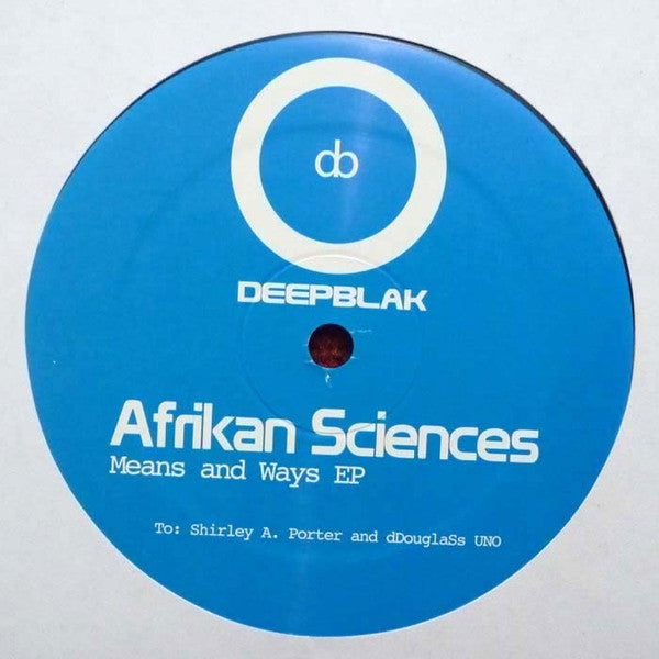 Afrikan Sciences : Means And Ways EP (12", EP)