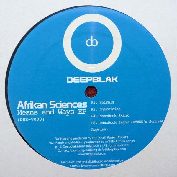 Afrikan Sciences : Means And Ways EP (12", EP)