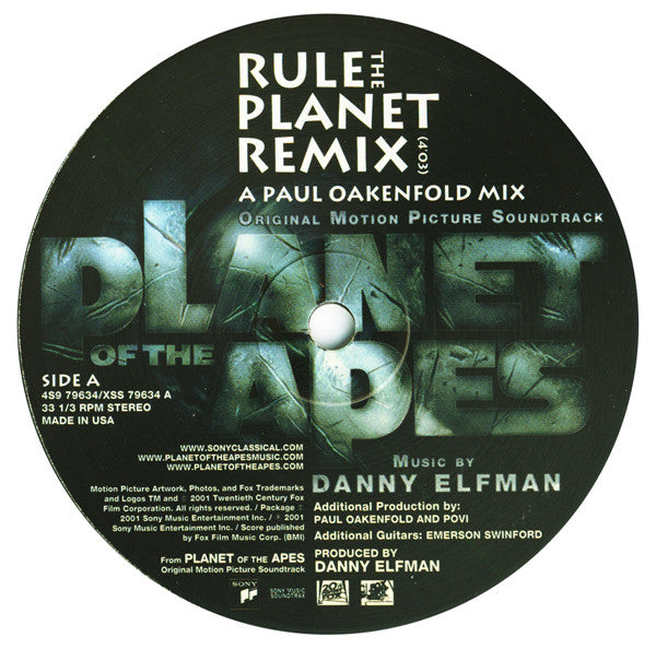 Danny Elfman : Original Motion Picture Soundtrack Planet Of The Apes (12")