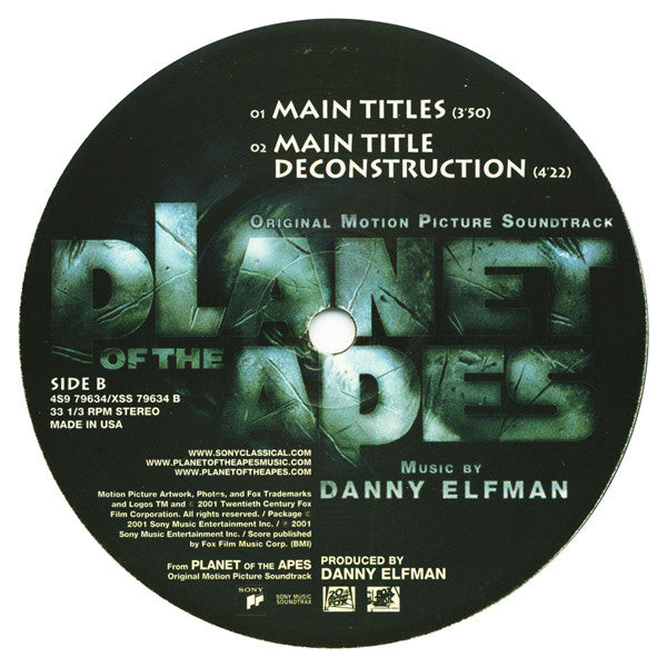 Danny Elfman : Original Motion Picture Soundtrack Planet Of The Apes (12")