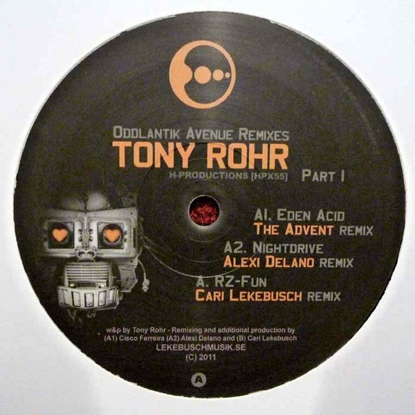 Tony Rohr : Oddlantik Avenue Remixes (12")