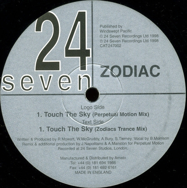 Zodiac (6) : Touch The Sky (12")