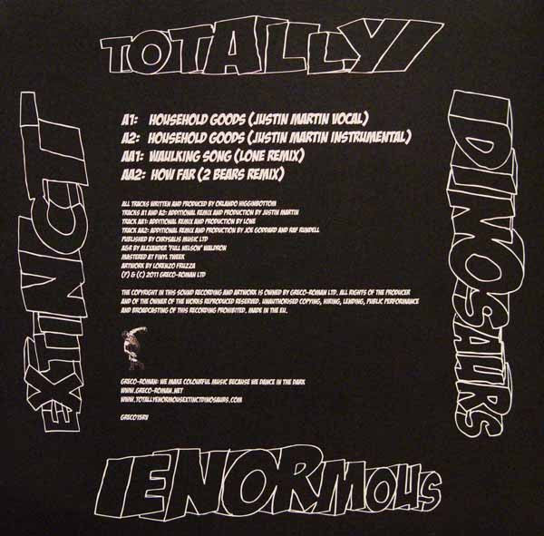 Totally Enormous Extinct Dinosaurs : Household Goods Remixes EP (12", EP)