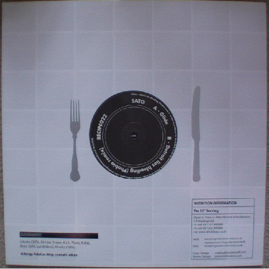 Sato (3) : Glide / Detroit Lies Bleeding (Phobia Remix) (12")