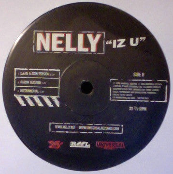 Nelly : Iz U (12", Promo)
