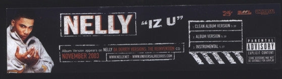 Nelly : Iz U (12", Promo)