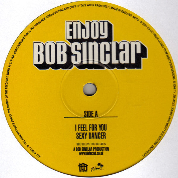 Bob Sinclar : Enjoy (Pt. 1) (2xLP, Comp)