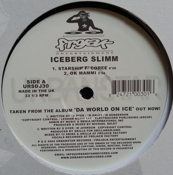 Iceberg Slimm : Da World On Ice (12")