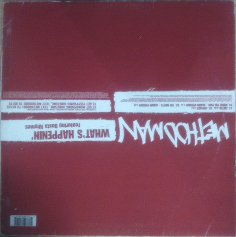 Method Man : What's Happenin' (12")