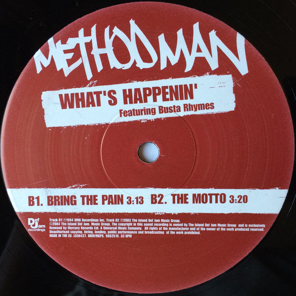 Method Man : What's Happenin' (12")